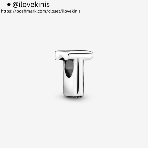 Pandora Letter T Alphabet Charm - Picture 1 of 6